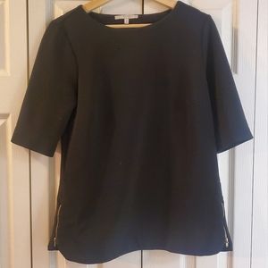 ALFRED SUNG Elegant Black Top size M